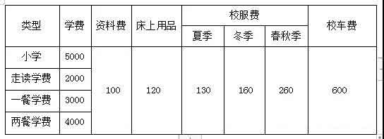 范仲淹公学小学部收费